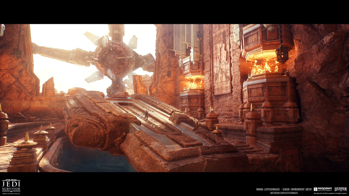 ivannaliitt's tweet photo. Finally can post Star Wars: Jedi Survivor art! I had the pleasure of working Jedha and Tanalorr. 

More shots and sculpts here!
https://t.co/kFvSQp1Nlb https://t.co/RLGuQPbgXv