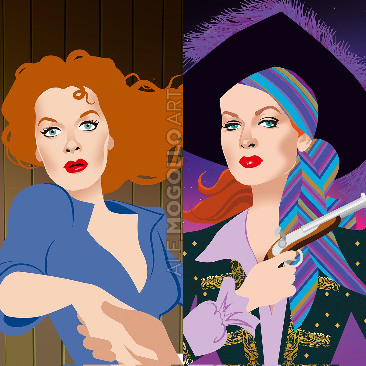 alemogolloart's tweet image. Remembering the legendary Maureen O'Hara on her birthday. Here as Mary Kate Danaher in John Ford's The Quiet Man and as Prudence "Spitfire” Stevens in Against All Flags
#maureenohara #thequietman #againstallflags #johnford #classic #oldhollywood #redhead #alejandromogolloart