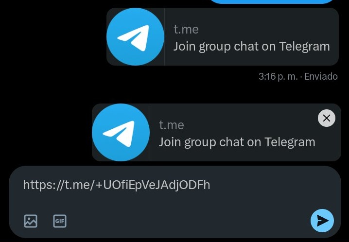 Y COMO ERA DE ESPERARSE VOLVIERON A CREAR OTRO GRUPO. LINK DEL GRUPO( t.me/+UOfiEpVeJAdjO…) VUELVAN A REPORTAR, SI LOGRAMOS LO QUE LOGRAMOS CON EL ANTERIOR, CON ESTE TAMBIÉN!