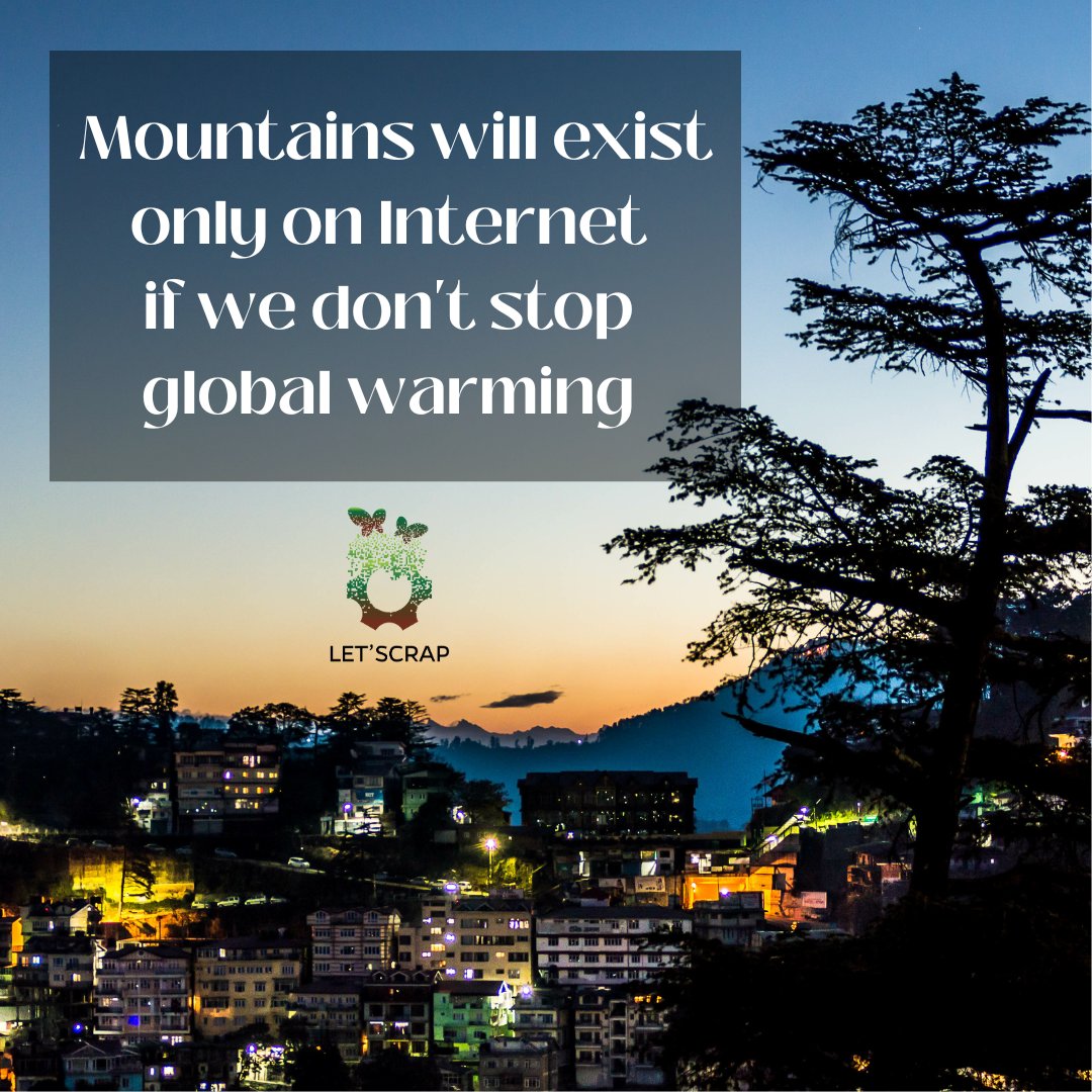 letscrap1's tweet photo. With the unfortunate news coming from Shimla in past few days, have you often wondered if mountains can become inhabitable?
Wondering if there is any magical way you can actually save lives?  
#recycle #recycleonline #RecyclingMatters #ShimlaLandslide #Shimla #ClimateActionNow https://t.co/qF8ieWmLDx