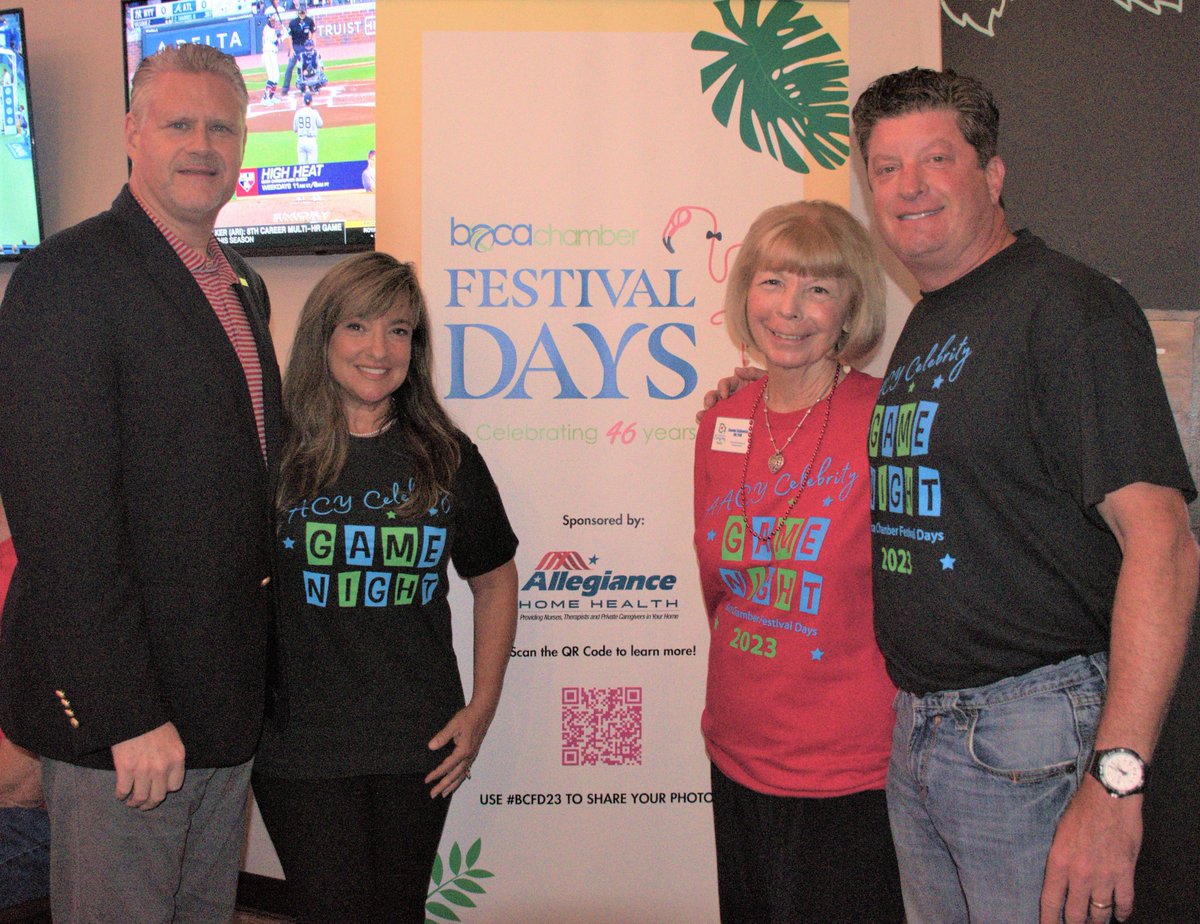 bocachamber's tweet photo. Celebrity Game Night at Crazy Uncle Mike's is always a good time, especially when it's for and all about a non-profit - American Association of Caregiving Youth (AACY)! @AACYorg https://t.co/45rVtjSh1C #bocaraton #BCFD23 #charity @crazyunclemikes https://t.co/tzbjiYIJNU