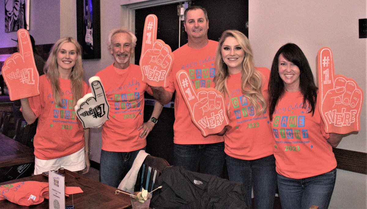 bocachamber's tweet photo. Celebrity Game Night at Crazy Uncle Mike's is always a good time, especially when it's for and all about a non-profit - American Association of Caregiving Youth (AACY)! @AACYorg https://t.co/45rVtjSh1C #bocaraton #BCFD23 #charity @crazyunclemikes https://t.co/tzbjiYIJNU