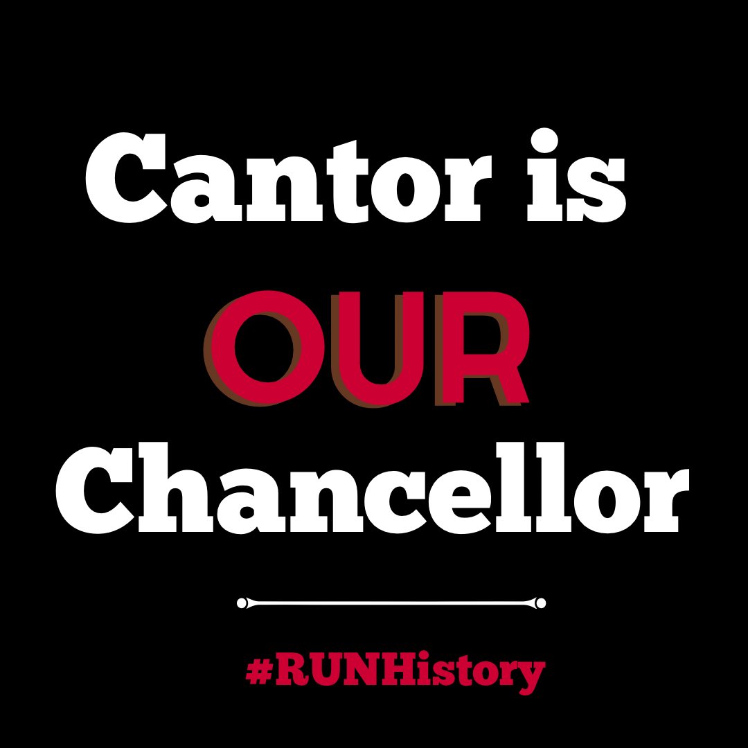 #CantorisOURChancellor