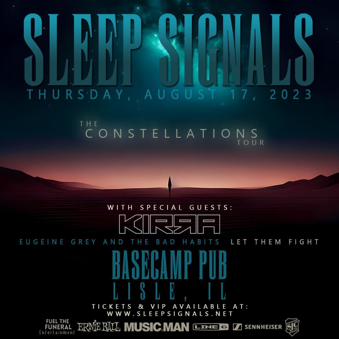 Sleep Signals (@sleepsignals) on Twitter photo Tonight in Lisle, IL with Kirra, Eugeine Grey and The Bad Habits, and Let Them Fight at <a href="/basecamppub/">BaseCamp Pub</a> Tonight in Lisle, IL with Kirra, Eugeine Grey and The Bad Habits, and Let Them Fight at <a href="/basecamppub/">BaseCamp Pub</a>