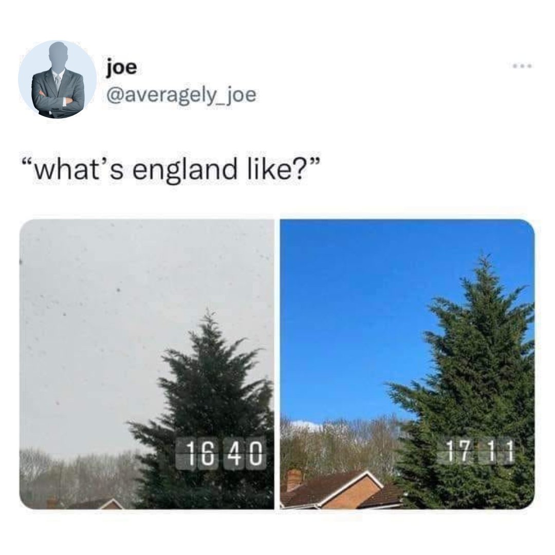 English summer is like a cruel game of hide and seek 💔