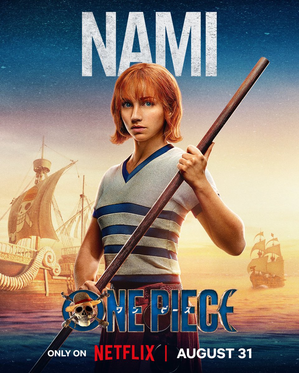OPCrew_Oficial's tweet photo. ¡Póster especial de Nami para el live action de One Piece! https://t.co/jcFuYyitvm