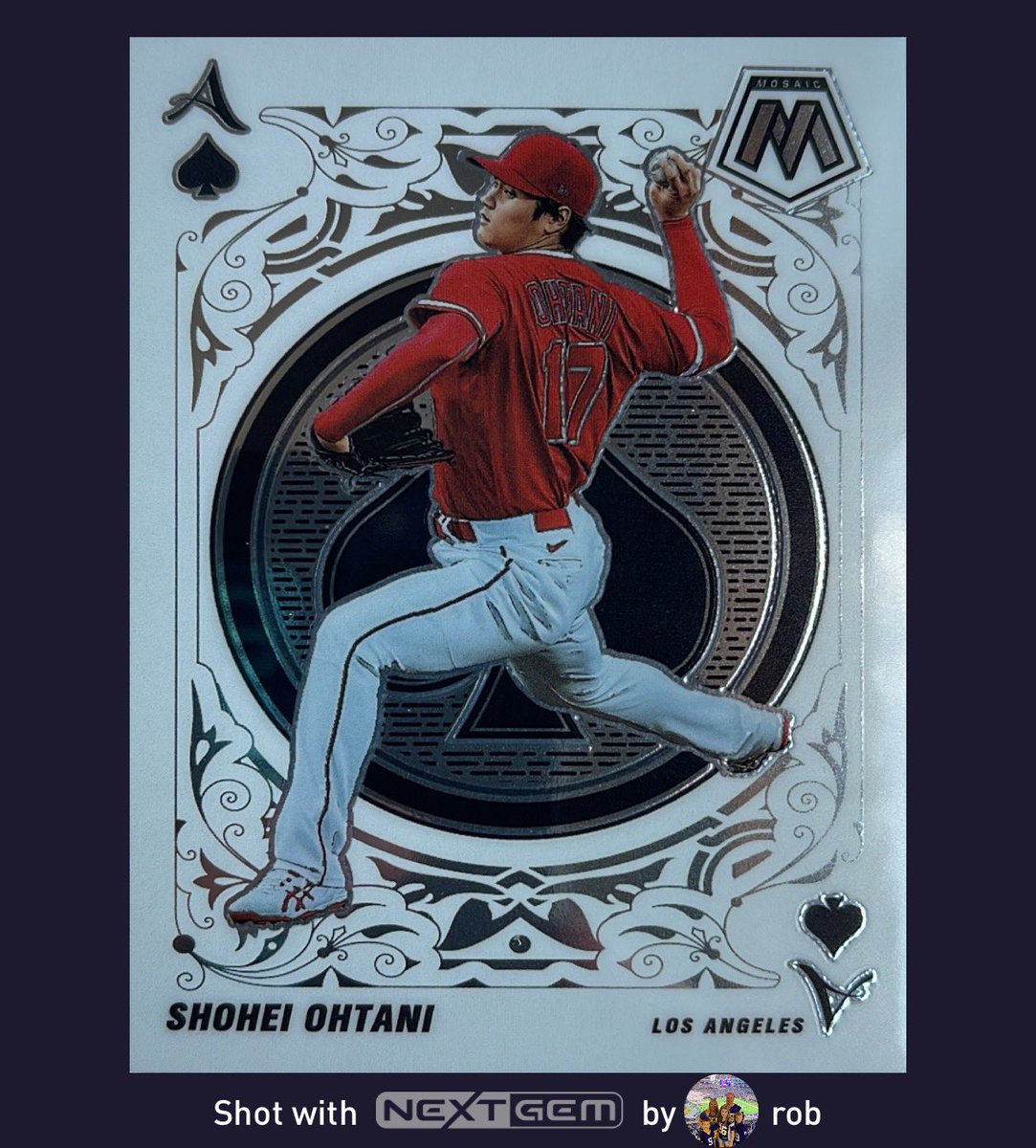 🤩 OHTANI INSERT GIVEAWAY ⚾️

I’m giving away this Shohei insert!

To Enter-
- Like this tweet
- Follow me
- Reply w/ the name of your favorite MLB team

That’s it!🍀

Want help taking &amp; sharing card photos? Try NextGem for the most advanced card specific camera from your iPhone.