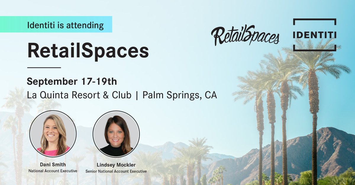 Identiti_Signs's tweet image. Our very own Dani Smith and Lindsey Mockler are heading to @RetailSpaces_ next month! We are excited to meet with thriving retailers to discuss their store development and design innovation plans! Will we see you there? #RetailSpaces #storeconstruction #storedevelopment #signage
