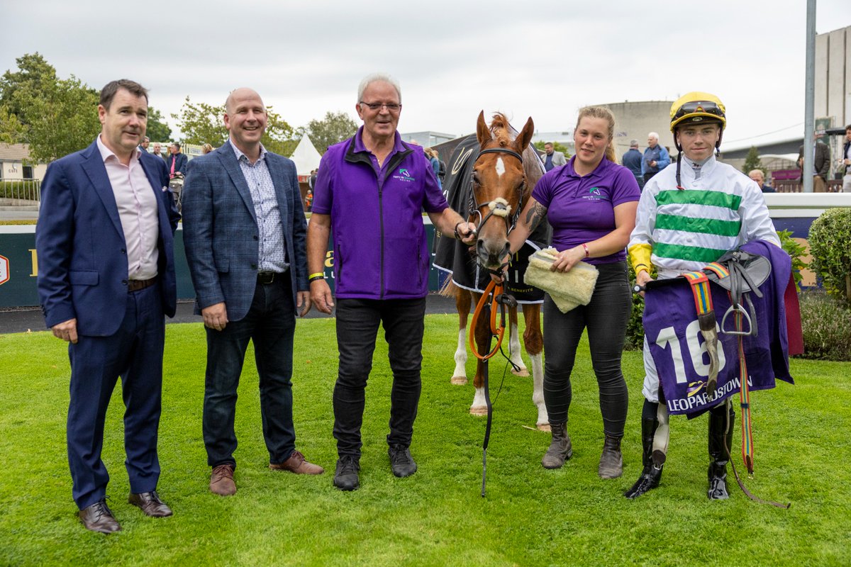 LeopardstownRC's tweet photo. The @UnioWealth Employee Benefits H'cap goes to Barbapapa for @HenrydeBromhead and Jamie Powell.

Well done to winning connections. https://t.co/JmZ1vt7OCG