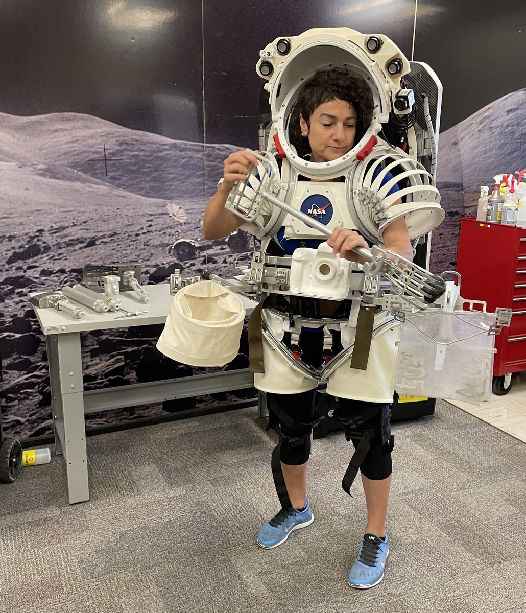 I will wear this Atlas Excon suit for an upcoming JETT (Joint Extravehicular Activity and Human Surface Mobility Program Test Team) mission in Arizona to help develop and refine techniques and technology to explore and conduct science on our @NASAArtemis missions to the Moon.