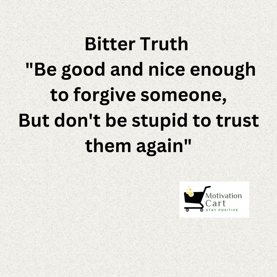 motivation_cart's tweet photo. Be a winner to forgive someone but don't be stupid to trust them again. 💯❤

#trust #matteroftrust #trustworthy #FaithInTheFuture #faithfulness #TrustTheProcess #forgive https://t.co/uojot4Rjls