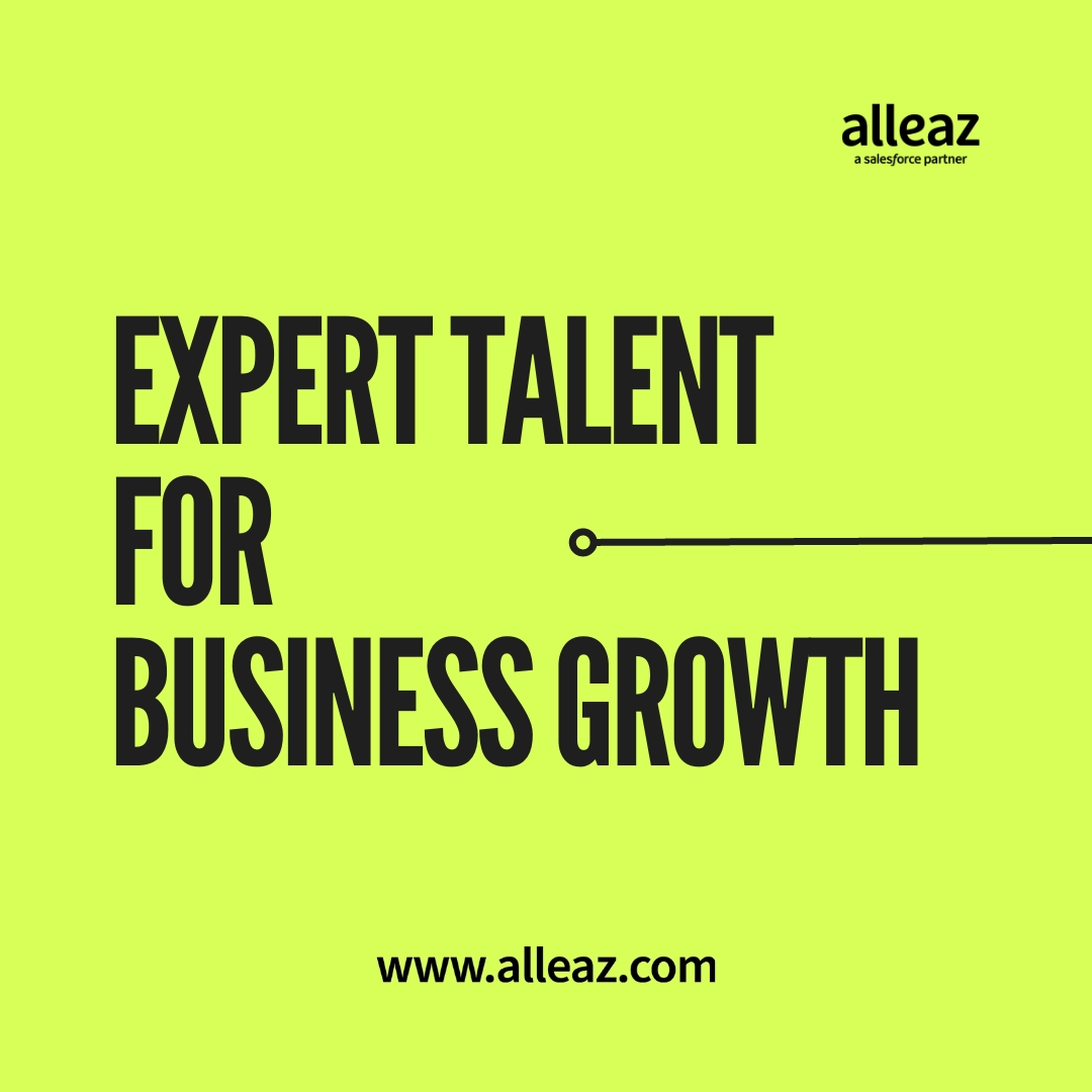 Empower your enterprise with the right Salesforce talent. Propel your business to new heights.✅🤝🔥

#Alleaz #Salesforce #TalentEmpowerment