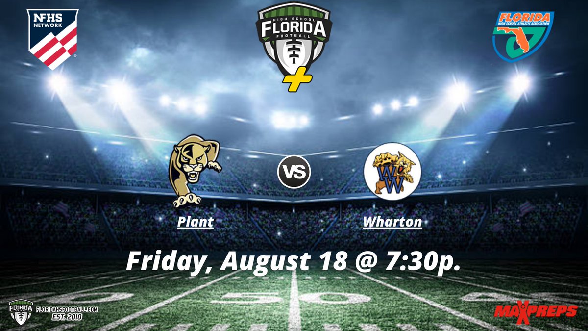 hs_fhsaa's tweet photo. Plant Panthers vs Wharton Wildcats | Florida HS Football
🔗 https://t.co/QAvDYaJrxQ
Friday, August 18 @ 7:30p.
@WhartonHighFB @pickett_booker @JacksonJensenQB @WhartonWildcats @Coach_Baham @RecruittheW @WhartonBoosters @javonmack8 @_malaqhi @zyonjohnson_ https://t.co/gIHXGsNXyP
