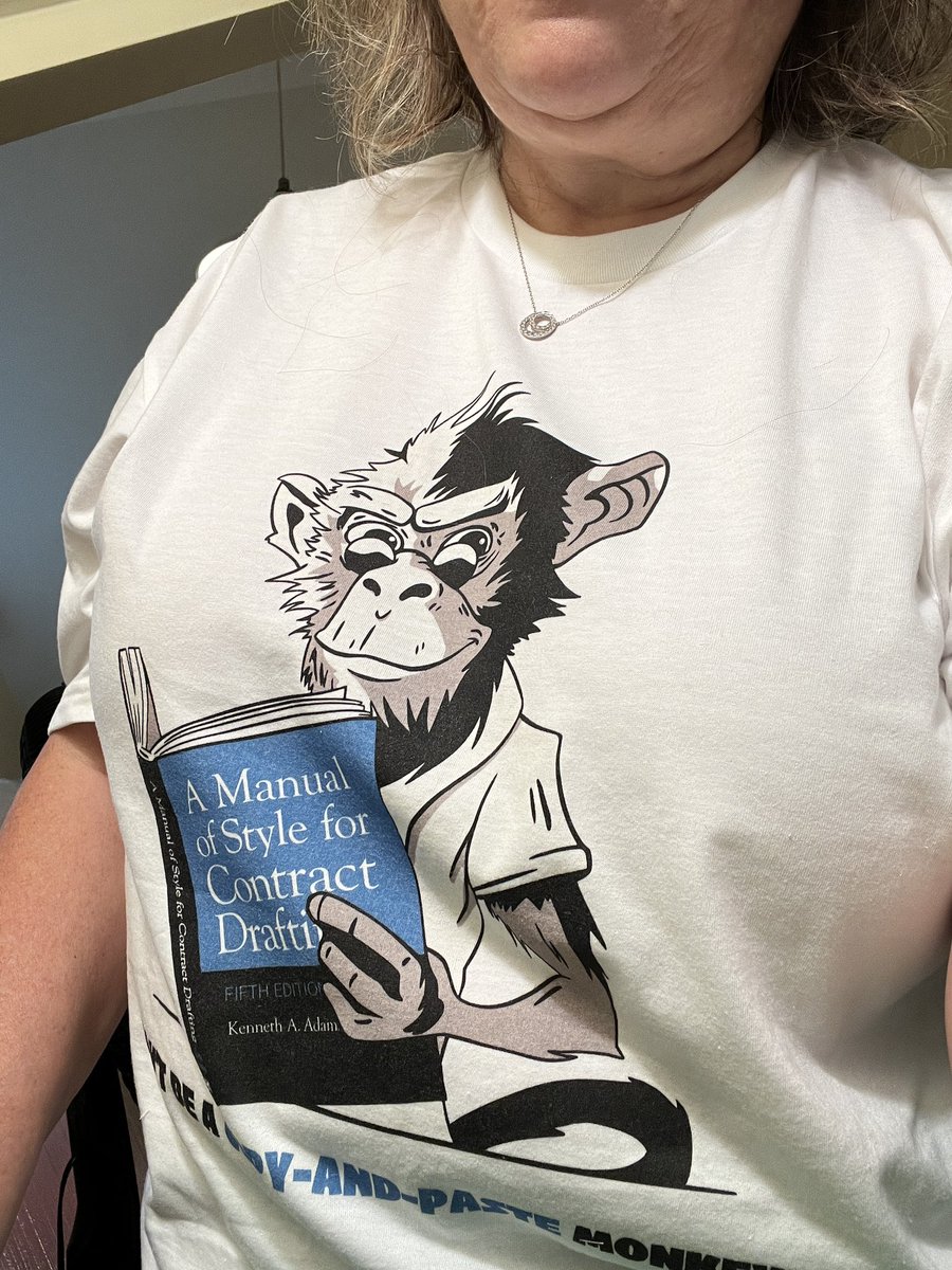 Today’s reminder: Don’t be a Copy and Paste Monkey.. <a href="/AdamsDrafting/">Ken Adams</a>