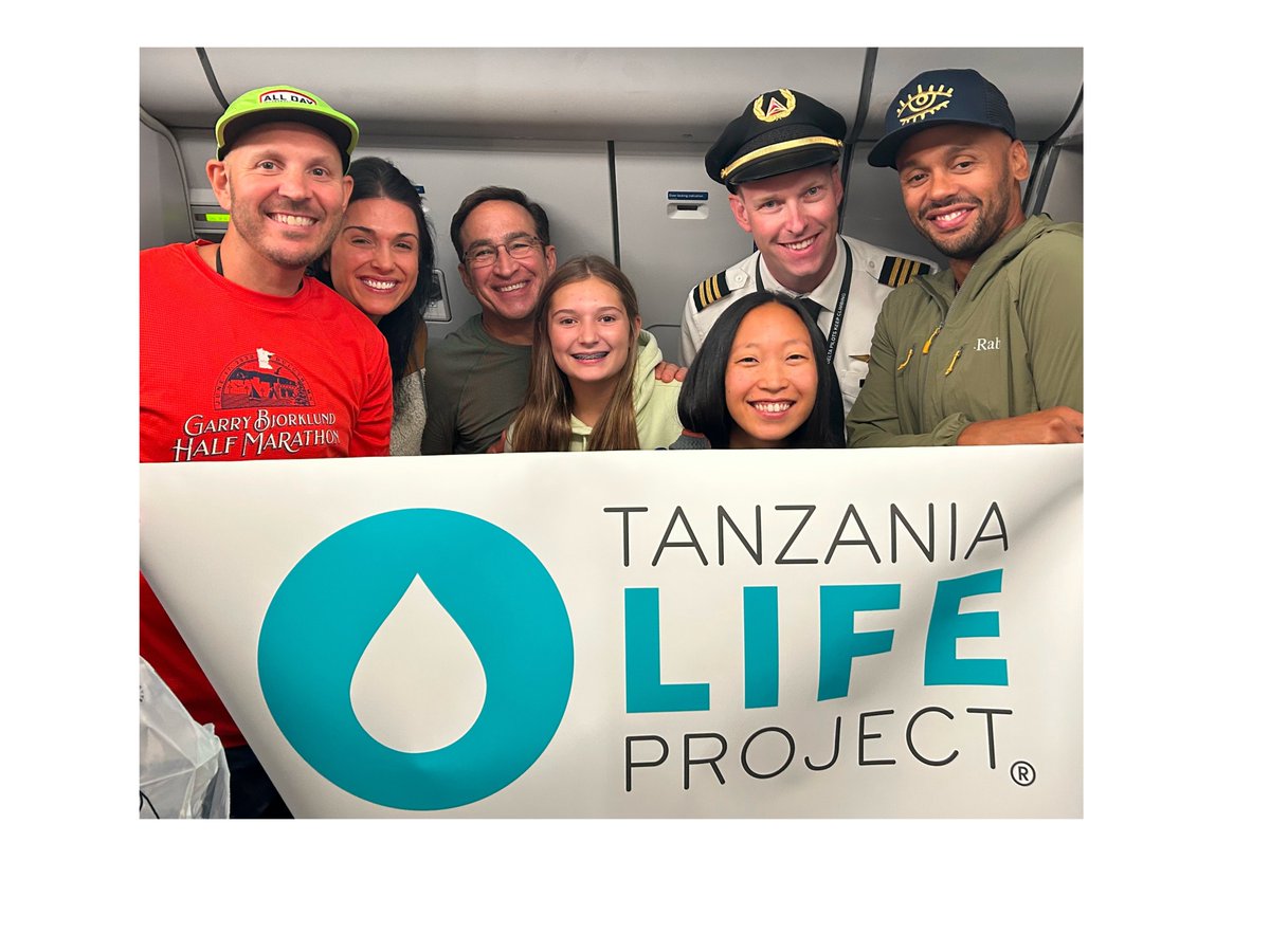 TanzaniaLife's tweet photo. Tanzania Life Project is happy to announce TLP Team Kilimanjaro arrived in Tanzania on @Delta  thanks to the skill of this great pilot! They have already raised $5,000 towards their goal of $19,341 ($1 for every foot of the mountain)--and they haven't even begun climbing yet! https://t.co/j6NEPStH26