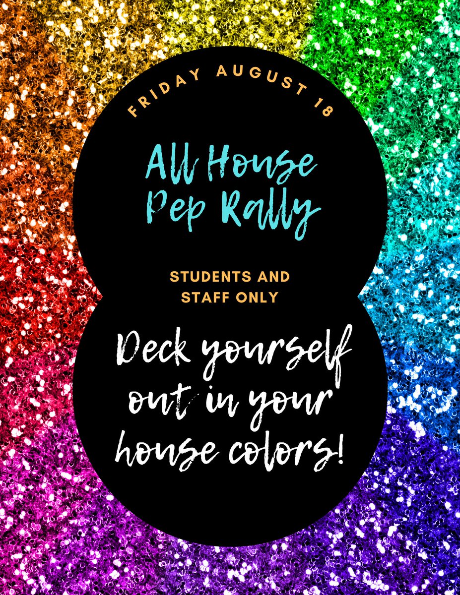 Bring your house spirit! 💥

Remember, dress code applies, and no full-face makeup