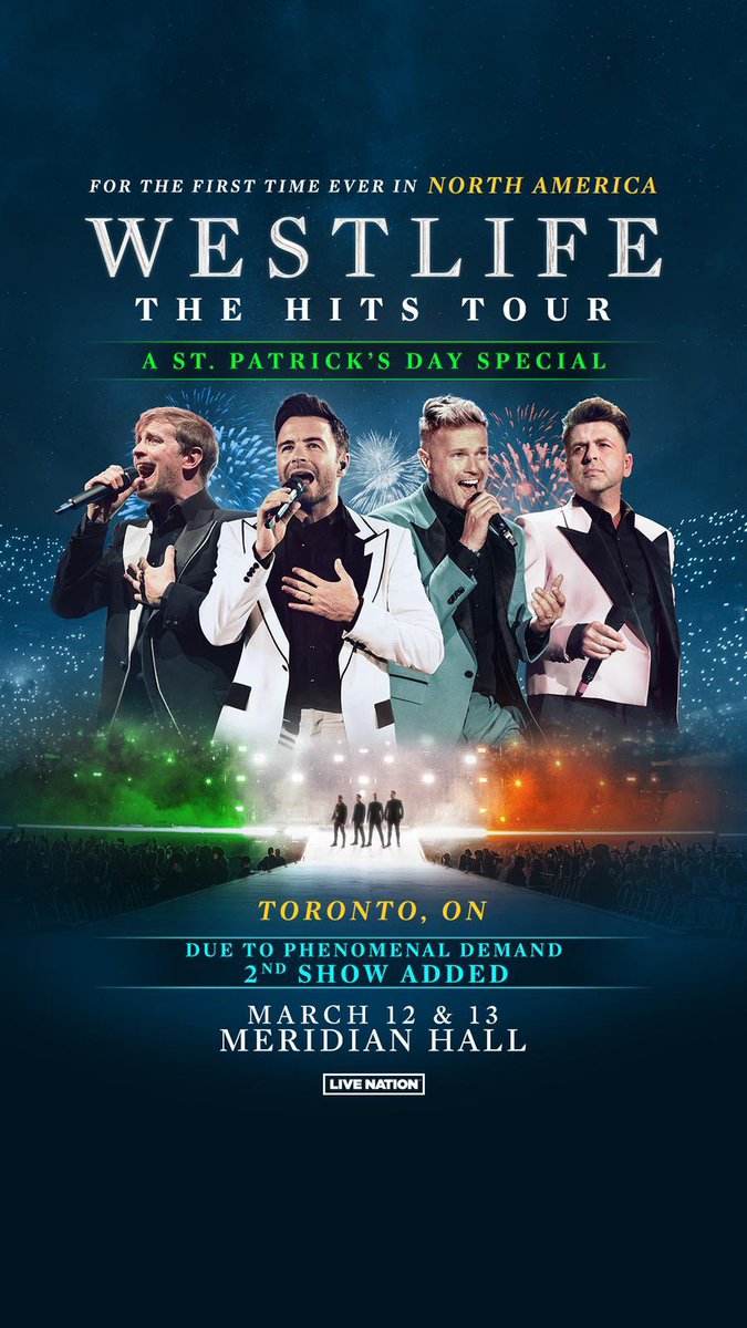 Due to overwhelming demand, we’ve added a 2nd show in Toronto on Mar 12 at Meridian Hall!!! 🇨🇦 Get tickets tomorrow Aug 18 at 10am local alongside all the other shows. Thank you North America, we’re so excited to play these shows for you! 🤩❤️