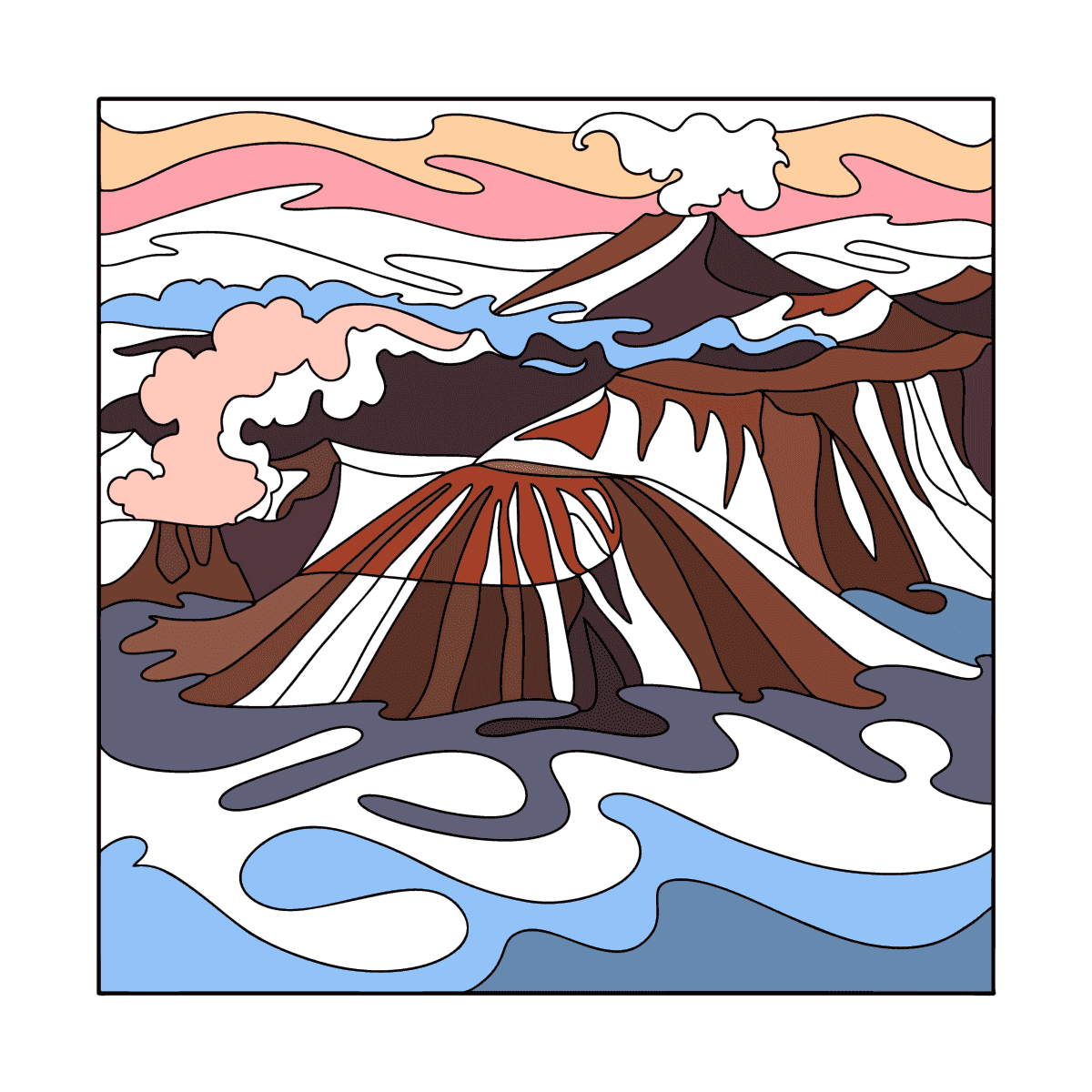 PersimmonsS's tweet image. Bromo Volcano Indonesia coloring page
coloring-for-adults.com/landscapes/sun… #coloringpage