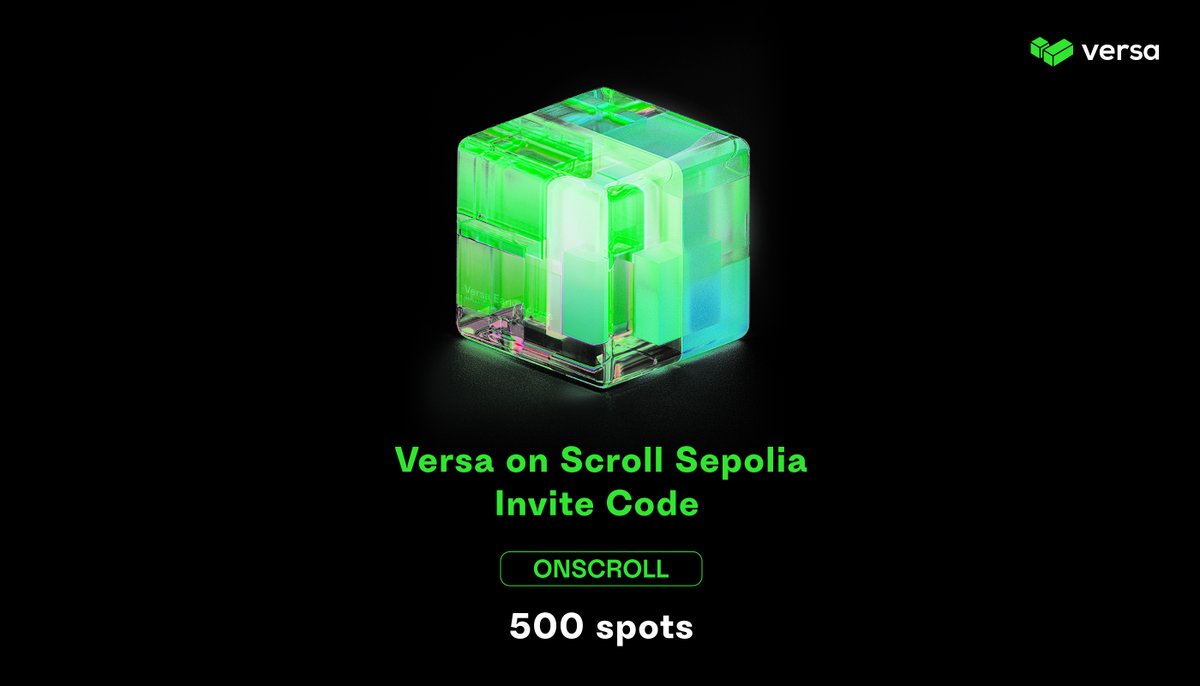 500 spots are reserved for this exciting announcement!

Use invite code: ONSCROLL

As we are still in the testing phase on Testnet, there may be issues but we'd love to hear your feedback!

Download for Private Testing @ versawallet.io