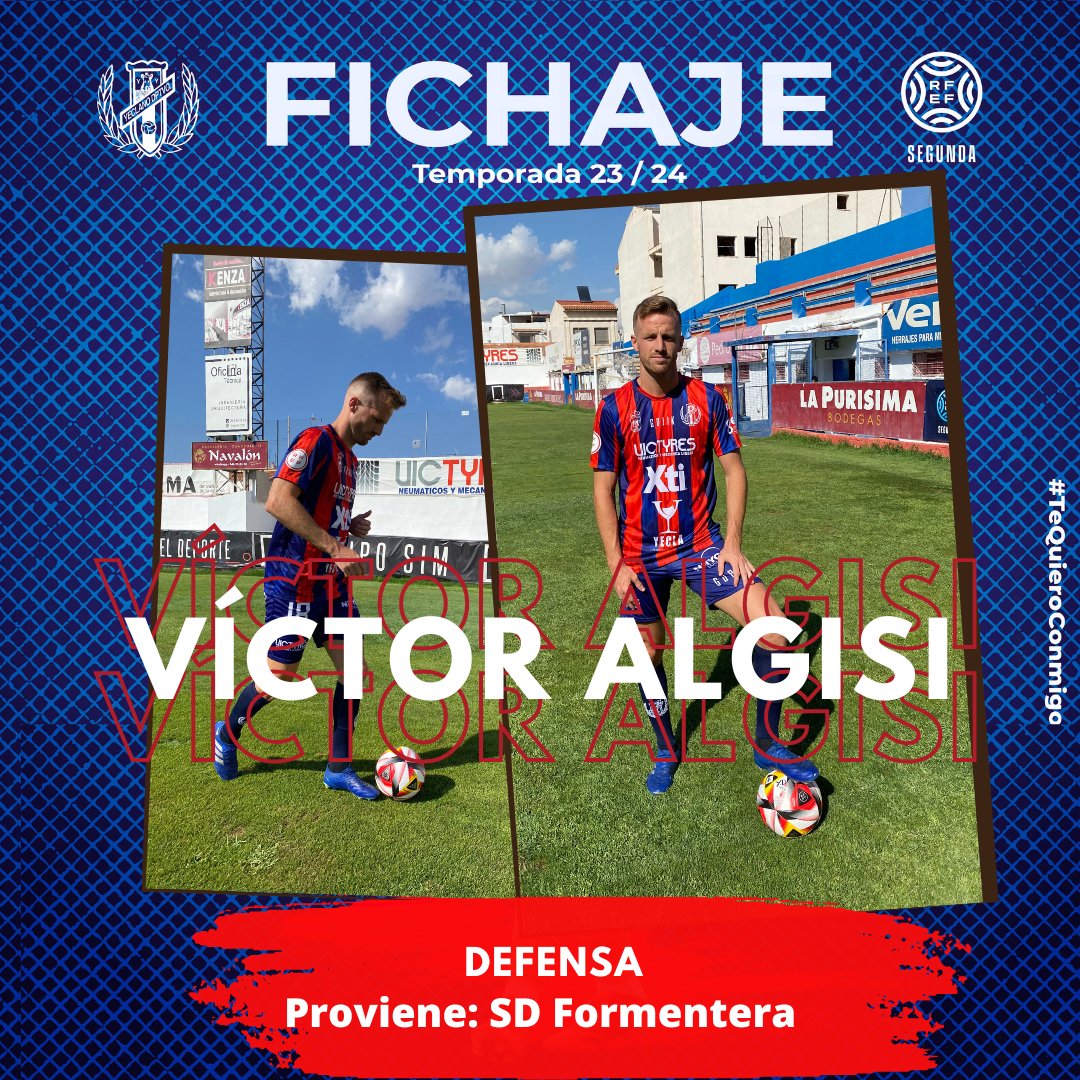 📣 #OFICIAL| 🔵🔴

⚔⚽️El zurdo y polivalente 𝗩í𝗰𝘁𝗼𝗿 𝗔𝗹𝗴𝗶𝘀𝗶 aportará contundencia y empaque defensivo tras sus años en 2ªB💪🔙

🤗¡Bienvenido <a href="/VictorAlgisi5/">VictorAlgisi5</a>!🏘

📊28 años.
➡️SD Formentera.
📍San Juan (Alicante).

#SegundaRFEF 🏆
#GraciasAfición 🙌
#TeQuieroConmigo 💙❤