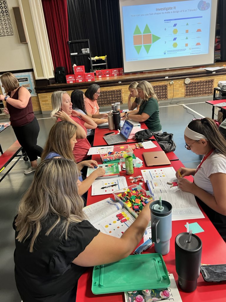 k_curriculum's tweet photo. Troy Kindergarten and First Grade teachers learning about 2024 iReady Classroom Mathematicsand preparing for next week @chrispiper_ohio @SchoolsTroy @Troy_BOE https://t.co/6jZXR5nszY