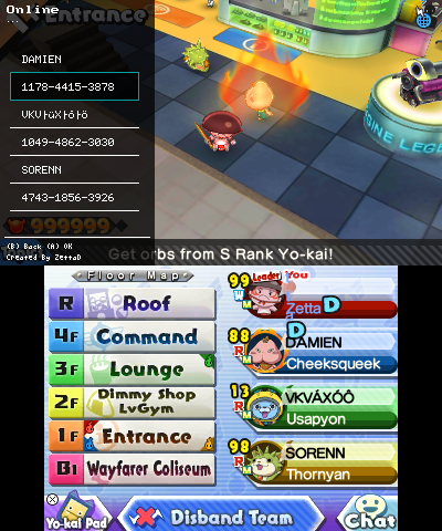 ZettaDDD's tweet photo. Small menu to steal player data in Yokai Watch Blasters x) [Example with the friend code] https://t.co/F9ecUG7HU3