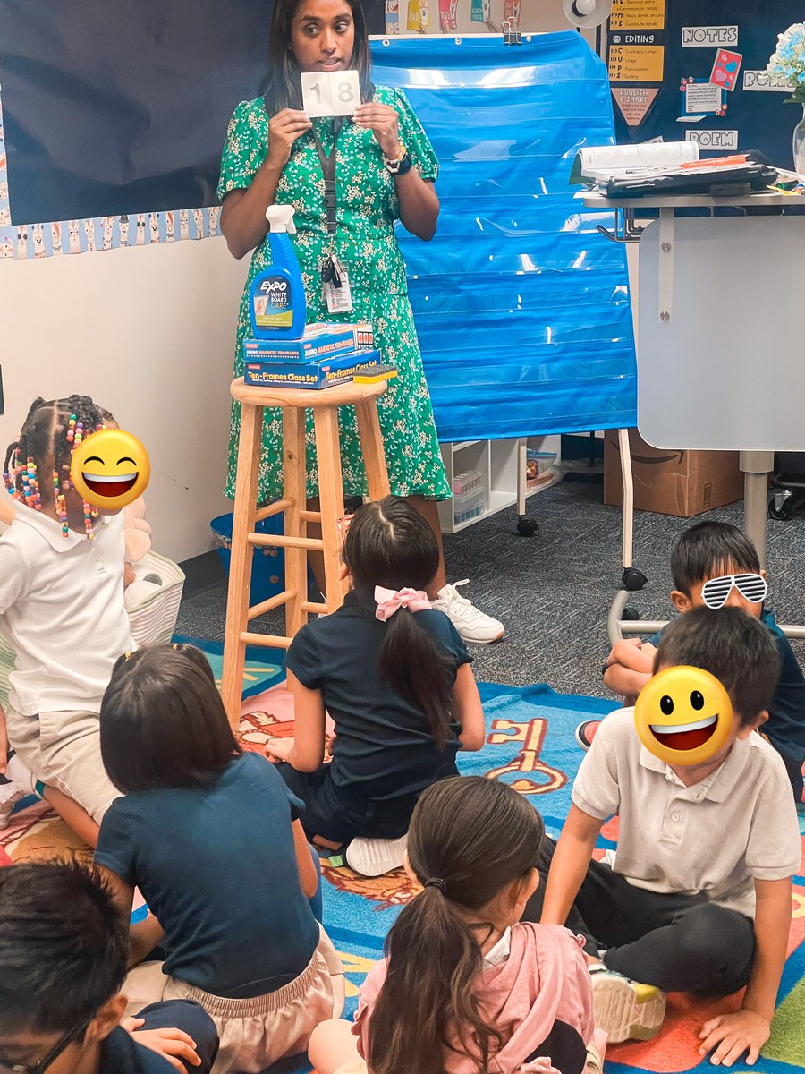 Do you know how to count “the tens way”? 18 is ten eight.  @FREfacts 2nd graders and I practiced decomposing numbers with the Say the Tens strategy. We ❤️ intentional fluency practice that aligns with the direct instruction #RAMily #RISDBelieves #RISDWeAreOne