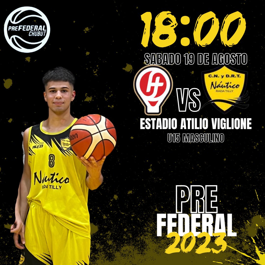 TORNEO PREFEDERAL. 
Este sábado comienza nuestra participación en esta nueva edición del Torneo Prefederal. 
En esta primera fecha nos toca visitar a Huracán de Trelew. 
La jornada comenzará con nuestros U15 siendo preliminar de la Primera. 
.
Todos los éxitos a nuestros equipos.