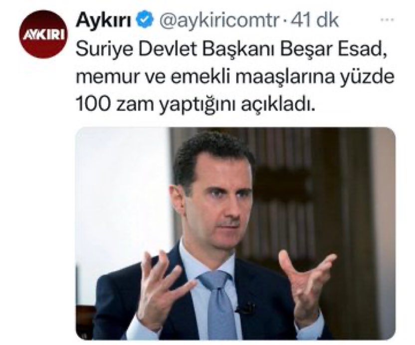 Kanımca dünyanın en bilge lideri Beşar Esad

Elinde ne kadar işe yaramaz, ipsiz,
sapsız,
tacizci,
ttecâvvüzcü varsa hepsini bize kitledi.

Geride kalan okumuş eğitimli donanımlı insanlarla ülkesini yeniden inşaa ediyor...