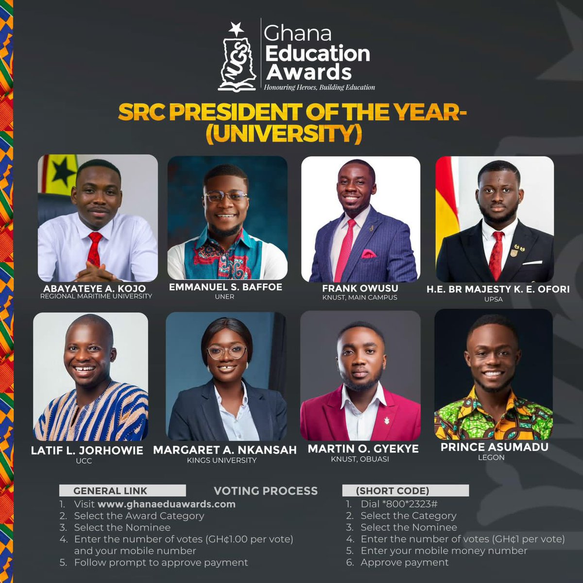 TheEl_Emmanu's tweet photo. @_i_am_frank with his #ThinkItFundIt policy was just #MadeInKnust
Tell me the outstanding project amongst🥹🤲🏻
Let’s win all of these❤️🔥 https://t.co/V2h73N2aEL