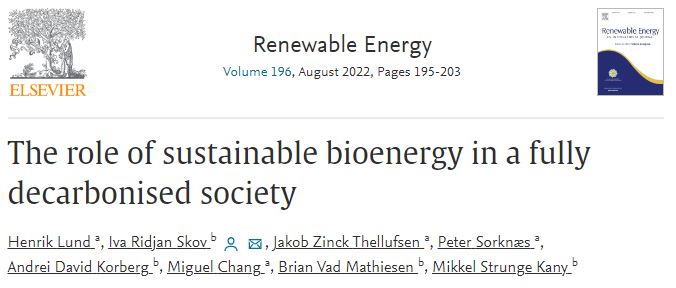 Exciting paper alert! 📚 Discover how sustainable bioenergy could be pivotal in Denmark's ambitious journey to slash 70% of CO2 emissions by 2030 and achieve a fully decarbonized society. 🇩🇰💡#bioenergy <a href="/ProfHLund/">Henrik Lund</a> <a href="/BrianVad/">Brian Vad Mathiesen 🇩🇰🇺🇦</a>