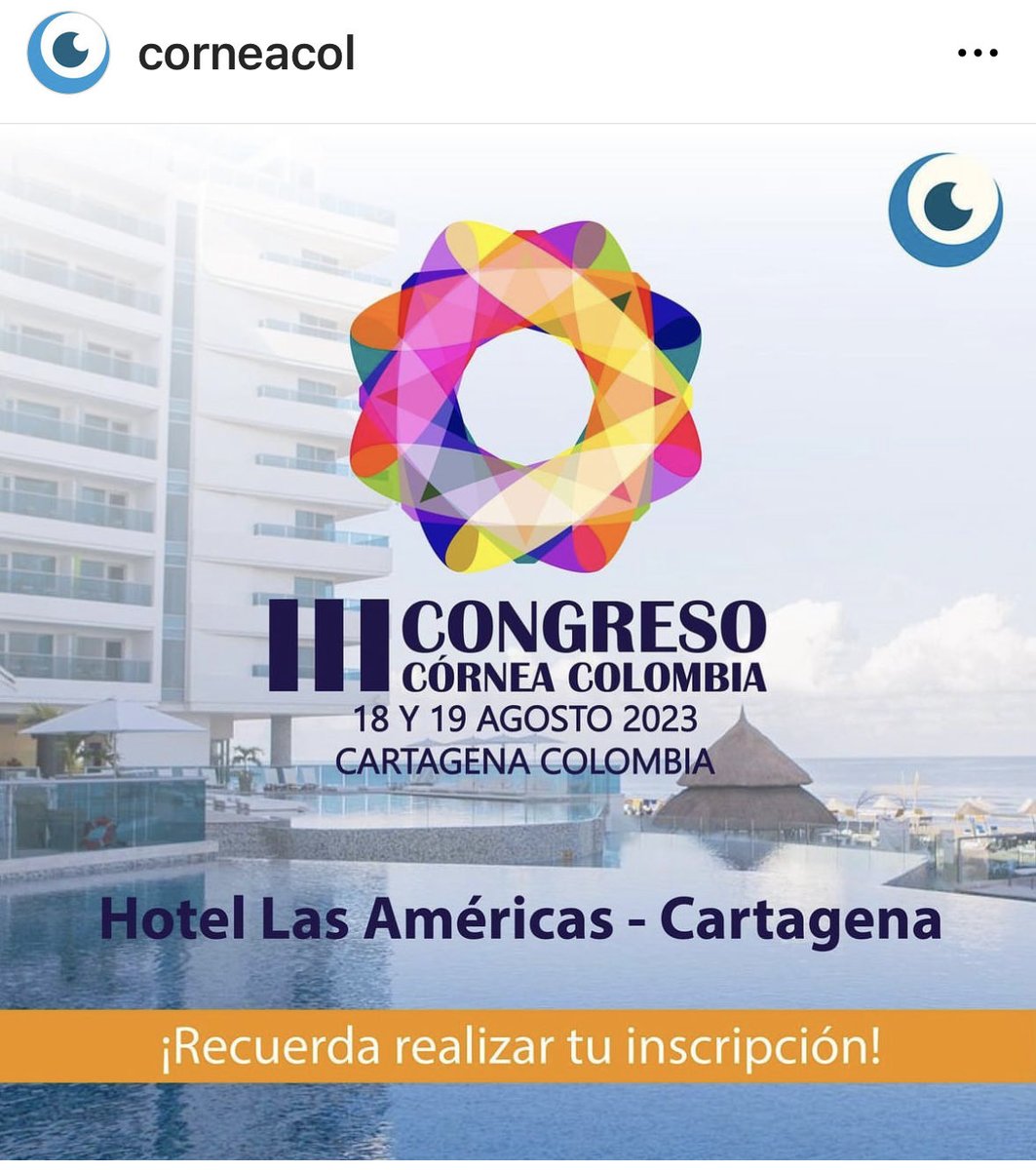 Se llegó el día ! El congreso más importante de córnea en Latinoamérica