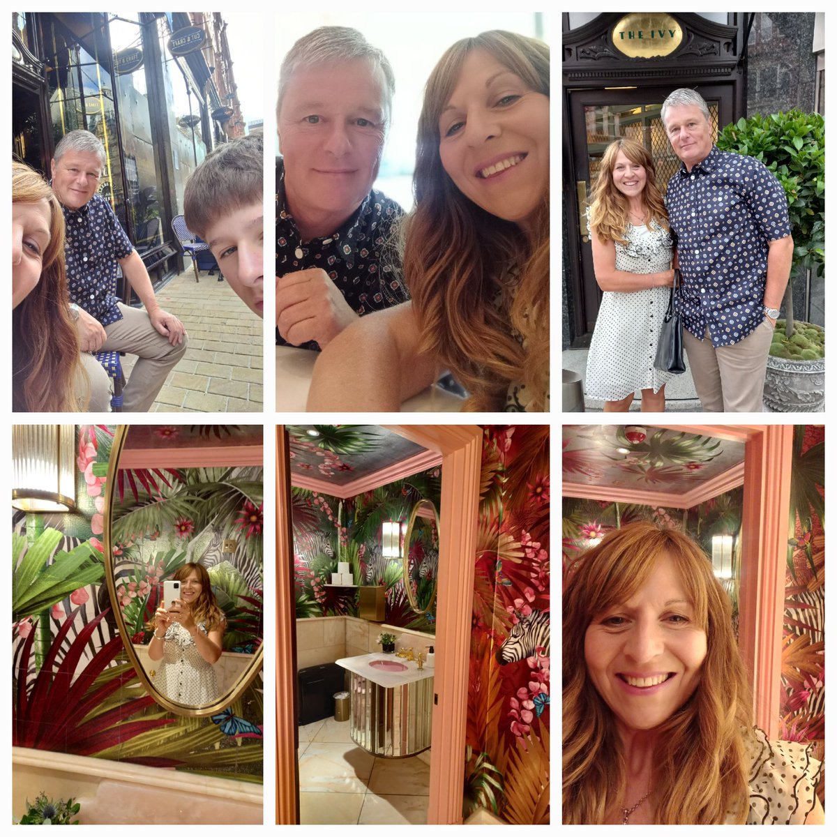 Thank you Kristy and Kev for our gorgeous meal at The Ivy...amazing decor especially the ladies toilets.