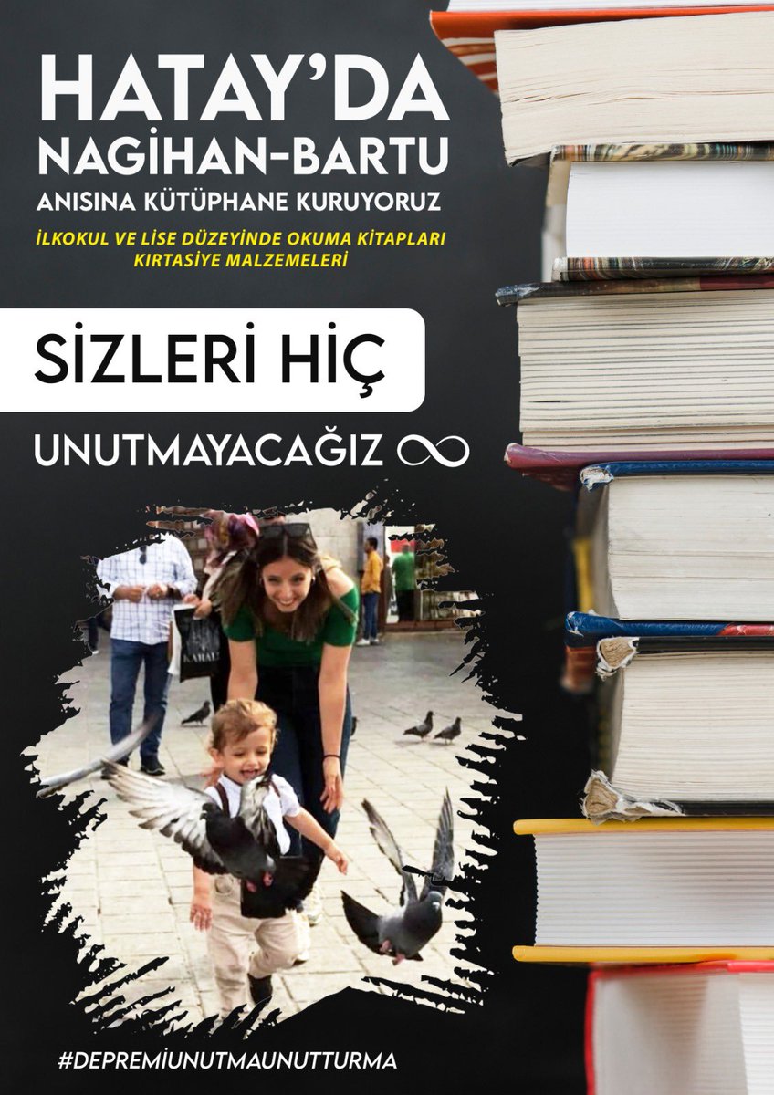 2. Kütüphanemizi Eşim Nagihan ve Oğlum Bartu anısına kuruyoruz arkadaşlar yardımcı olmak isterseniz Şenol Optik adreslerine kitap kırtasiye desteklerinizi gönderebilirsiniz.