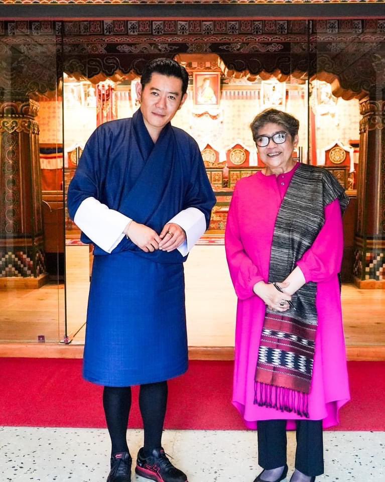 USGRabab_UN's tweet photo. It was an honour to be granted an audience by His Majesty King of Bhutan. The vision of ‘Gross National Happiness’ has led to progress &amp; to 🇧🇹’s graduation.I thanked HM for 🇧🇹’s valuable contribution to 🇺🇳 &amp; reiterated our commitment to be with🇧🇹 on this inspirational journey. https://t.co/DGGr1tNadq