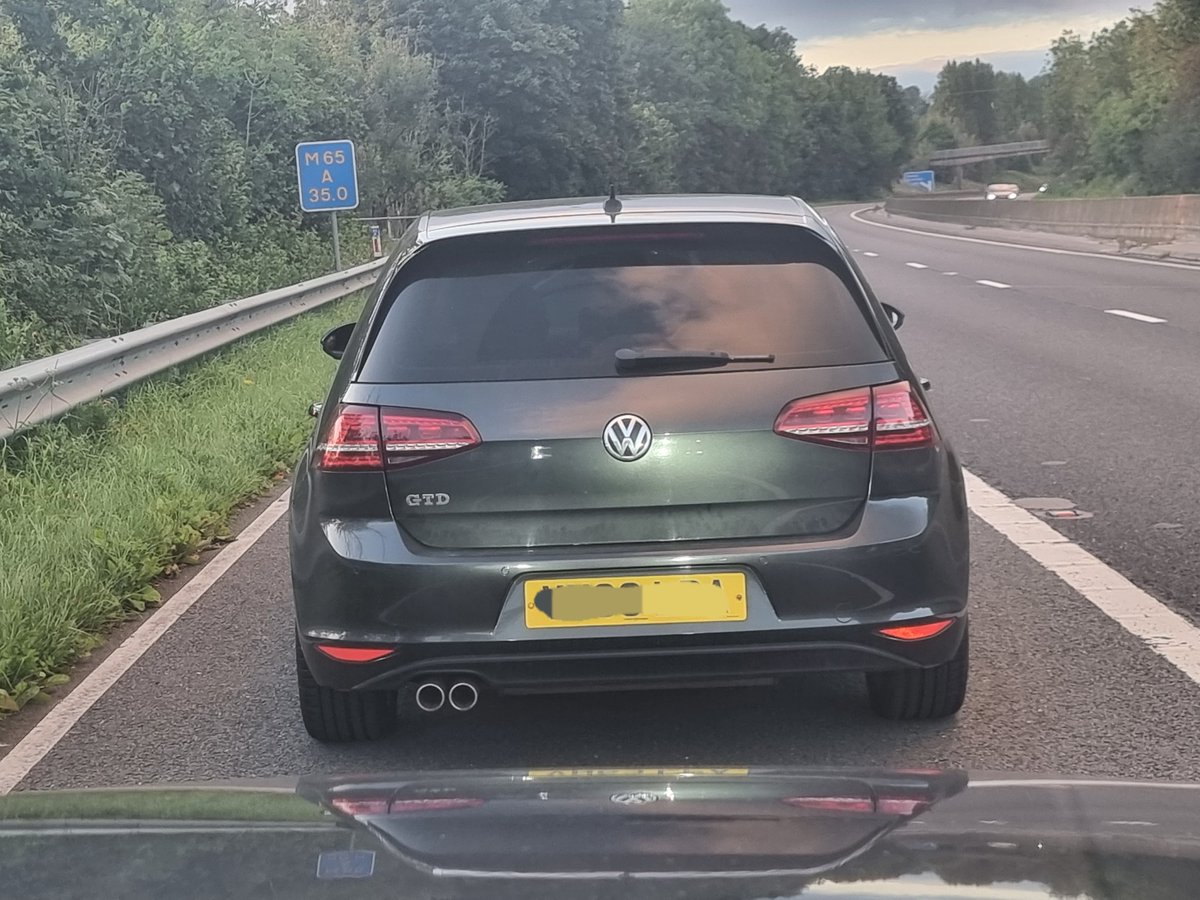 LancsRoadPolice's tweet photo. This vehicle was followed on the M65 by RPU sergeant #HO20 at nearly 100mph through a posted speed limit of 50mph. Vehicle also had a previous Section 59 warning. Driver reported for excess speed and vehicle seized. #T4RPU https://t.co/YsuUHqoqpE