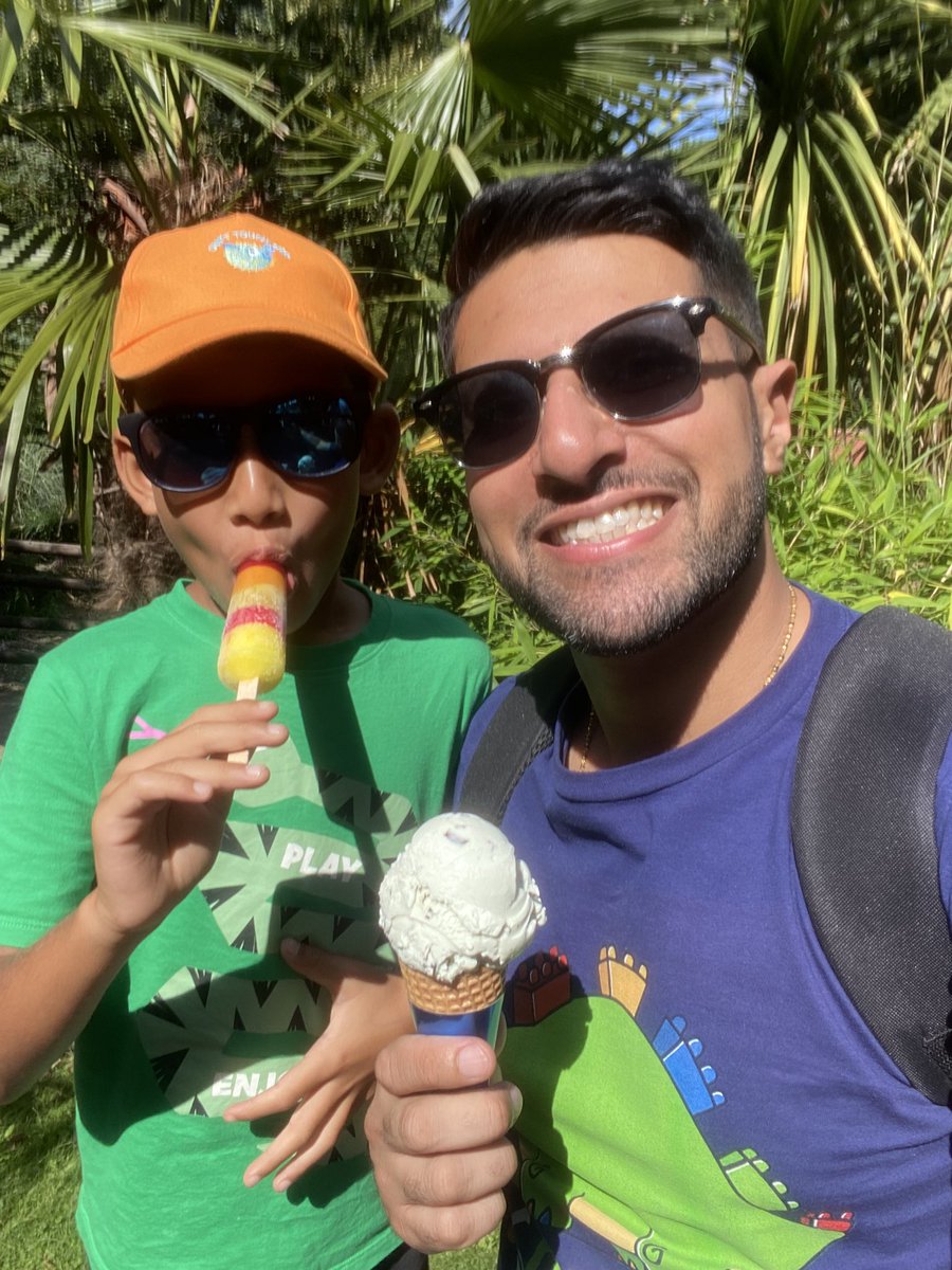 DrKidneyAsh's tweet photo. Sneaked away for our daily ice creams!🍦
This is good uncling right? 💙
#cooldude #nephew #mamatime https://t.co/ujoAovu4ts