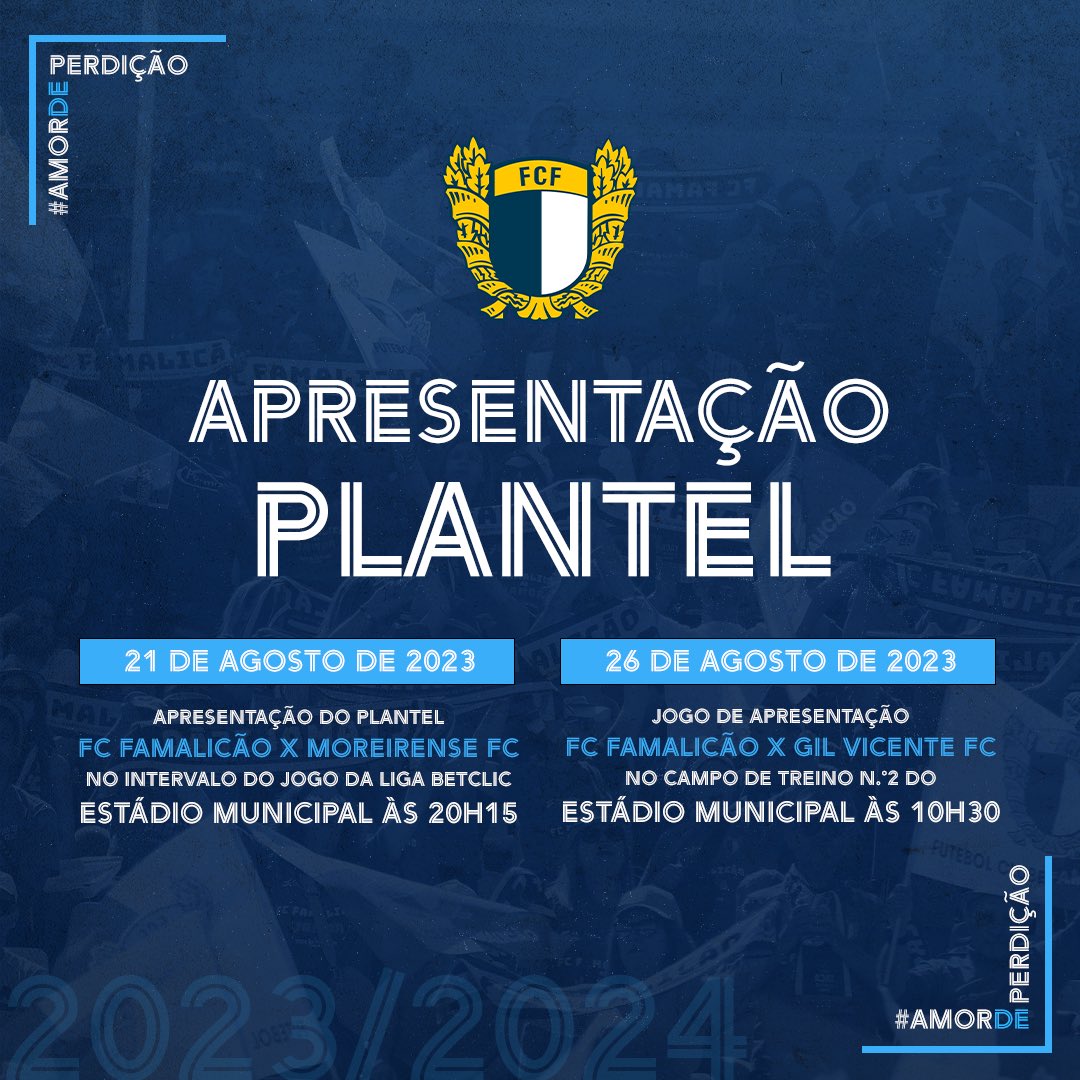 𝗝á 𝗳𝗮𝗹𝘁𝗮 𝗽𝗼𝘂𝗰𝗼 𝗽𝗮𝗿𝗮 𝗼 𝗻𝗼𝘀𝘀𝗼 𝗿𝗲𝗲𝗻𝗰𝗼𝗻𝘁𝗿𝗼 💙 Aponta na tua agenda as datas de apresentação do plantel do #vilanova ✍️

#AmordePerdição #FamadeLutadoras .