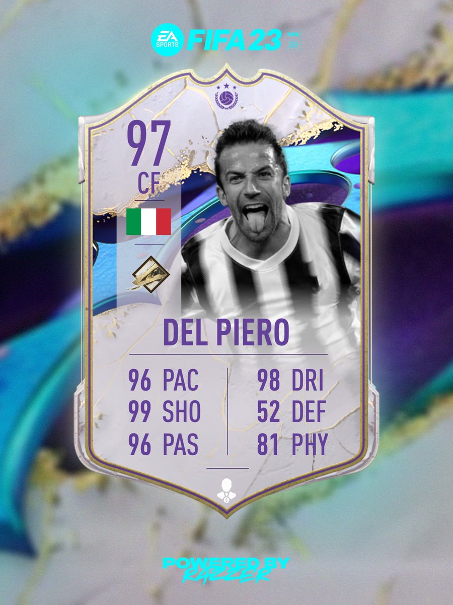 Razzerstrading's tweet photo. ๐ข LEAKED EOAE ICON ๐ข
Del Piero ๐ฎ๐น Coming Soon to SBC! ๐ฅ
Stats Predicted ๐
๐จ @MuisFCB
#fifa23 #fifaleaks https://t.co/6TdcRgE15x