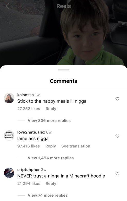 instagram comments are ruthless 😭