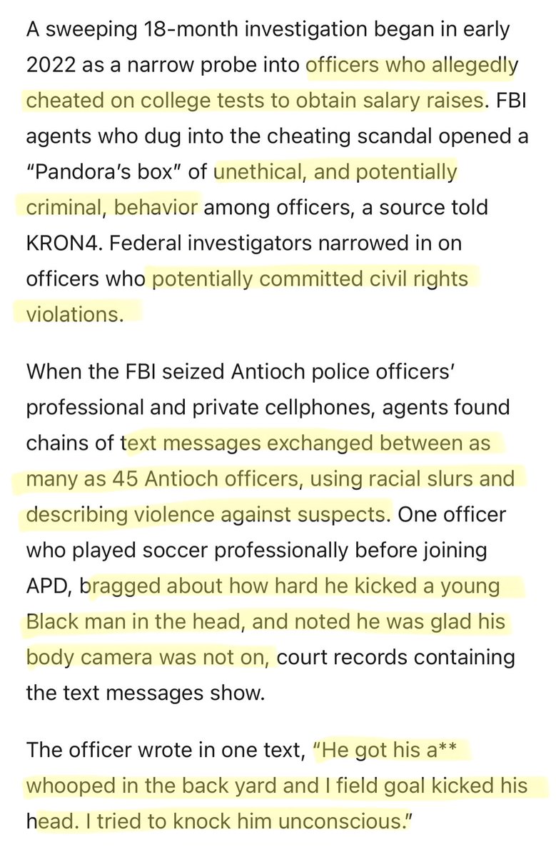 davenewworld_2's tweet image. Multiple police officers in California were arrested during a raid by the FBI after an investigation into them that lasted 18 months.

When the feds seized their phones, they found the n-word and terms describing Black suspects as "gorillas" and "monkeys."
kron4.com/news/bay-area/…