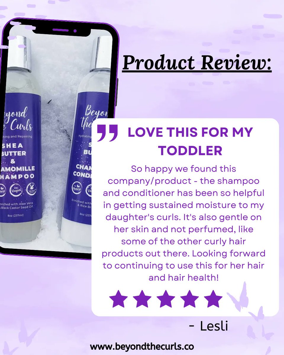 beyond_curlsco's tweet photo. New product review from Lesli!! 😻Met this amazing woman and her family at a recent market of mine. She was looking for hair care that works for her children.🌸🌿

📌 SAVE &amp; SHARE↗️

#haircare #naturalhair #hairproducts #productreviews #curlyhair https://t.co/Y46iW18vOD