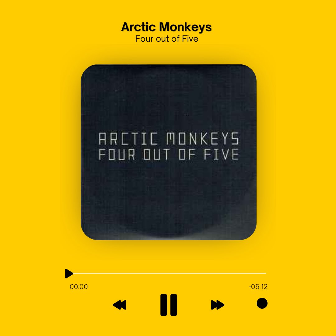 brewtuness's tweet photo. Tune of the Day
Arctic Monkeys - Four out of Five
#arcticmonkeys #fouroutoffive #alexturner #indie #songsoftheday444 #songoftheday #tuneoftheday #music #spotify #songs #fyp #foryoupage #songoftheday🎧 https://t.co/75PVHgVyk4