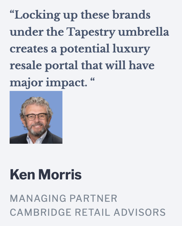 Ken Morris, Managing Partner at Cambridge Retail Advisors, commenting on the RetailWire article at lnkd.in/eptKh89r

 #Sustainability #people  #process  #technology  #luxury #brands