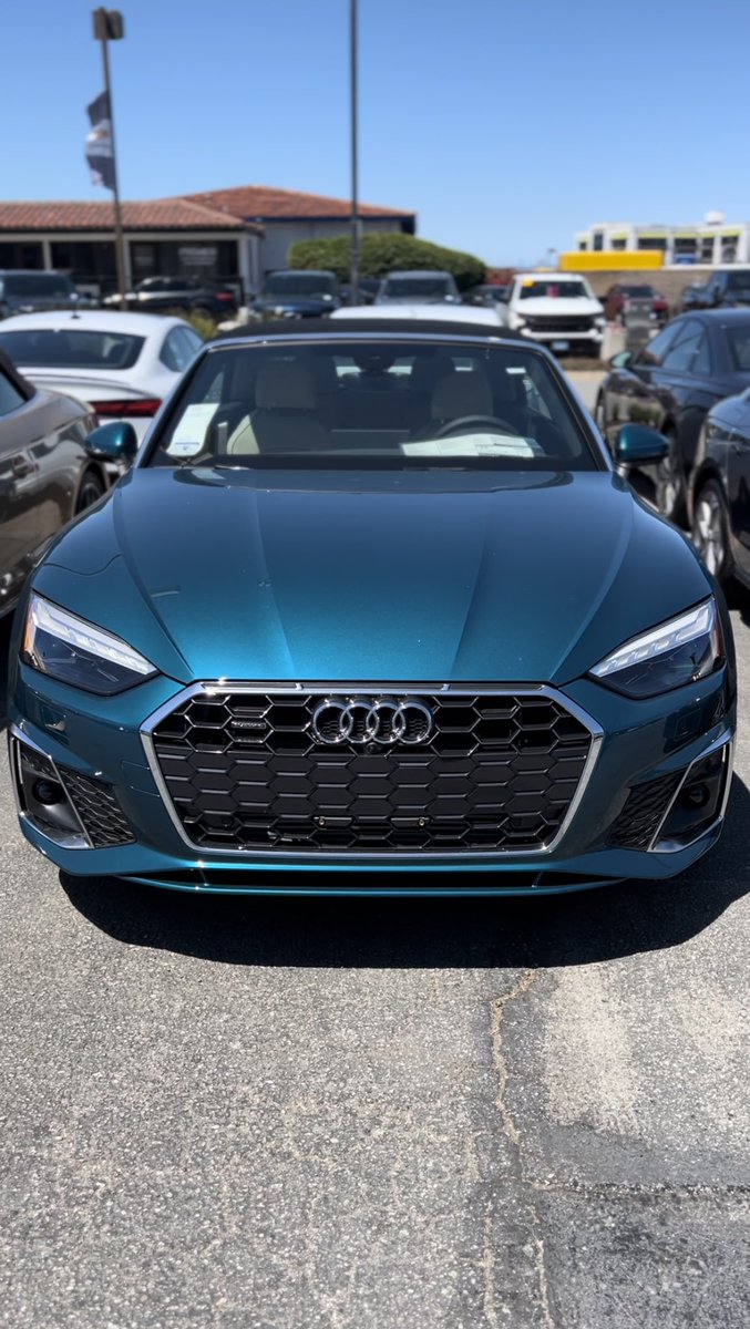 AudiMontereyPen's tweet photo. Now available! 
2023 AUDI A5 S Line Prestige Convertible in Exclusive Gloss Paint ! 

For more information feel free to contact us ! 

📞: 888-720-5973 https://t.co/H3VQ1oKKTg