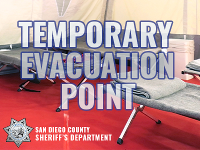 If you had to evacuate from your home due to the #CoyoteFire, a temporary evacuation point has been set up at Mountain Empire High School located at 3305 Buckman Springs Road in Pine Valley. <a href="/CALFIRESANDIEGO/">CAL FIRE/San Diego County Fire</a> @ReadySanDiego