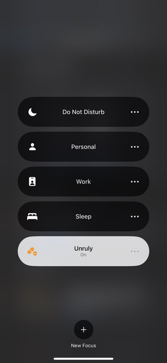 Just turned on my Focus mode for the night #Unruly
