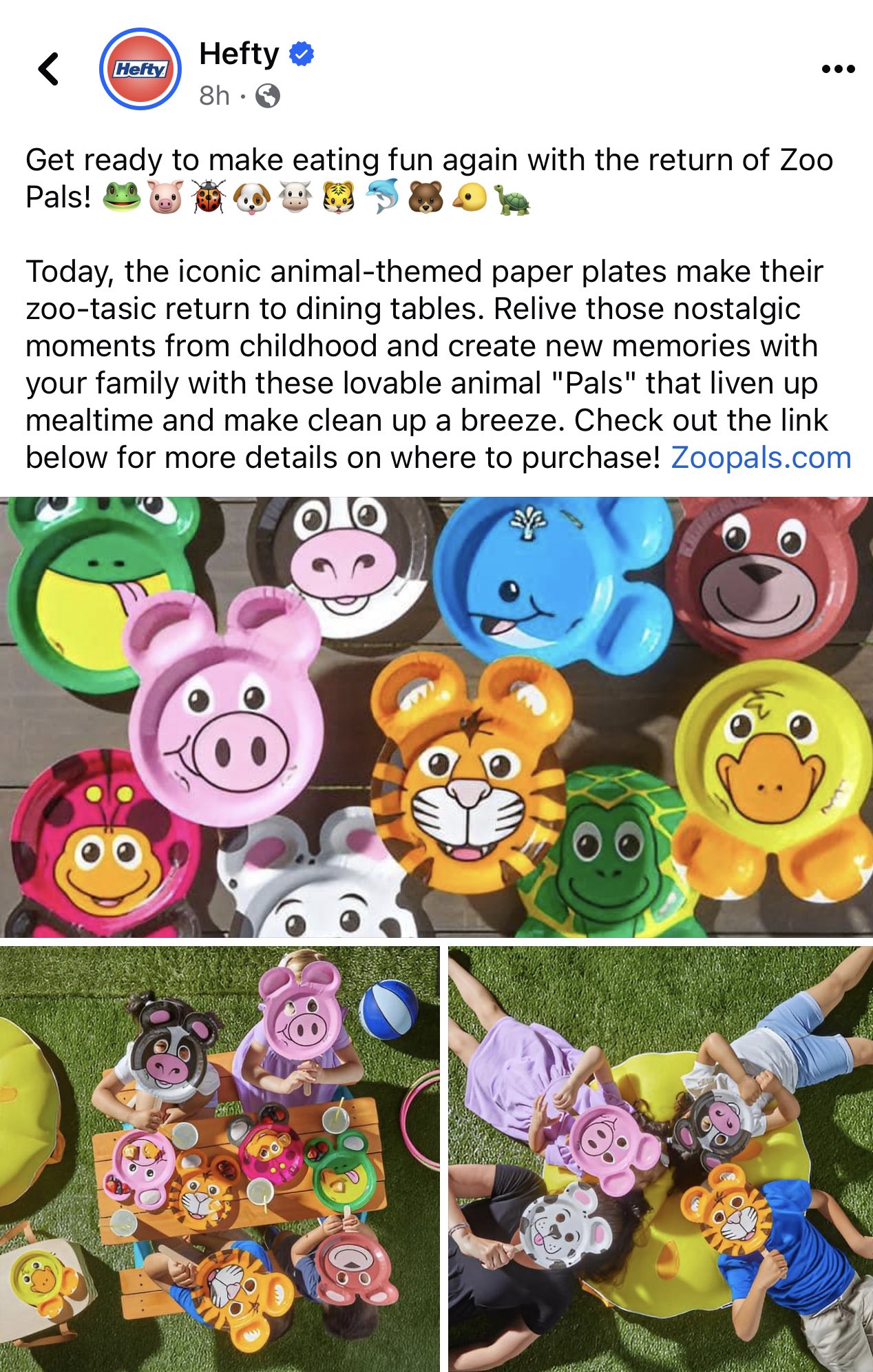 Hefty announces ZooPals are back