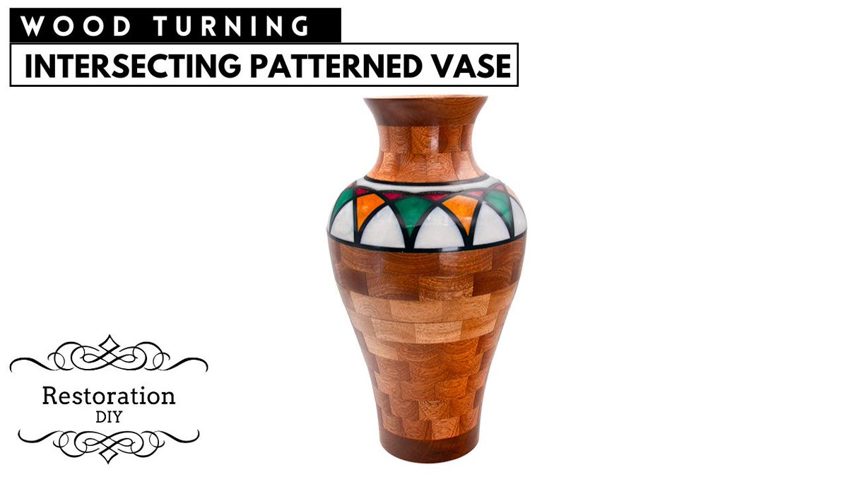 fromgary's tweet photo. This week on RestorationDiy I make a Vase from Sapele Segmented Rings and a 3d printed mould cast in multi coloured Epoxy Resin. Click the link Take a look, subscribe if you haven't already a thumbs up will be great and comments are always welcome 😀 https://t.co/MR4DEhoRzn https://t.co/sUPB0b4OKE