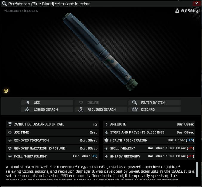 IzO_TTV's tweet photo. This stim interests me the most this wipe. Removes Toxication and removes radiation exposure. We know its going to be a thing at some point but SoonTM? #Tarkov #Stims #Terragroup https://t.co/PIbtWtKrPq